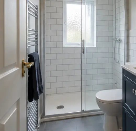Bath to shower conversions with practical bathroom fittings
